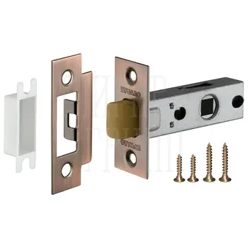 Защелка врезная Fuaro (Фуаро) PLASTIC P12-45-25 медь