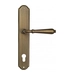 Дверная ручка Venezia 'CLASSIC' на планке PL02, матовая бронза (cyl)