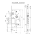 Замок Kale kilit (Кале килит) врезной сувальдный с защёлкой 252/RL (тех. комплектация) 4 кл., схема