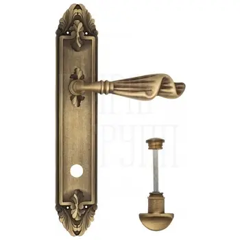 Дверная ручка Venezia 'Opera' на планке PL90 матовая бронза (wc)