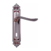 Дверная ручка на планке Melodia 285/229 'Daisy', французское серебро (key)