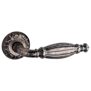 Ручка латунная на розетке Pasini 'Queen' 3661 (265) серебро состаренное