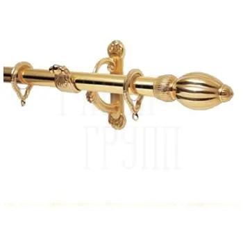 Карниз Mandelli Belize (комплект) однорядный золото (30х2500 mm) х 3 кр.