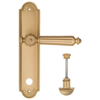 Дверная ручка Fratelli Cattini 'TORCELLO' на планке PL248 матовая латунь (wc-2)