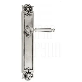 Дверная ручка Venezia 'PELLESTRINA' на планке PL97 натуральное серебро