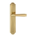 Дверная ручка Extreza "ANNET" (Аннет) 329 на планке PL03, матовое + полированное золото