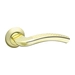 Дверная ручка на круглой розетке Fuaro (Фуаро) 'LOUNGE' AR 130 mm, матовое золото + золото