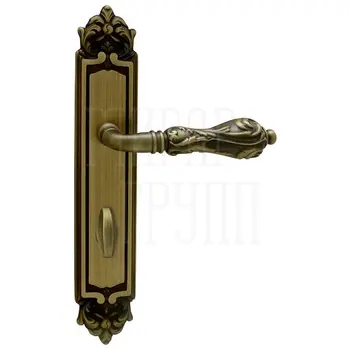 Дверная ручка на планке Melodia 229/229 'Libra' матовая бронза (wc)