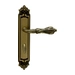 Дверная ручка на планке Melodia 229/229 "Libra", матовая бронза (wc)