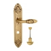 Дверная ручка Venezia "CASANOVA" на планке PL90, французское золото (wc)