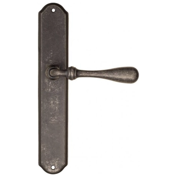 Дверная ручка Fratelli Cattini 'RETRO' на планке PL02 античное серебро