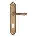 Дверная ручка Fratelli Cattini 'MARANI' на планке PL257 , матовая бронза (cyl)