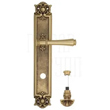 Дверная ручка Venezia 'CALLISTO' на планке PL97 французское золото (wc-4)