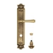 Дверная ручка Venezia "CALLISTO" на планке PL97, французское золото (wc-4)