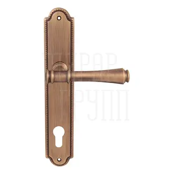 Дверная ручка на планке Melodia 245/458 'Tako' матовая бронза (cyl)