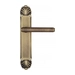 Дверная ручка Venezia "EXA" на планке PL87, матовая бронза 