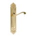 Дверная ручка Extreza "LINA" (Лина) 313 на планке PL02, полированное золото