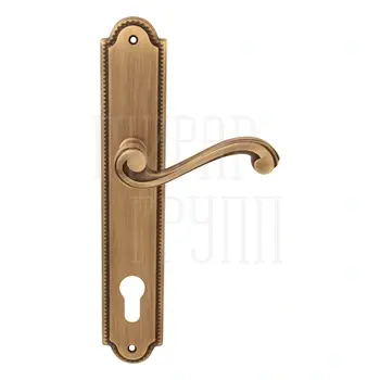 Дверная ручка на планке Melodia 225/458 'Cagliari' матовая бронза (cyl)