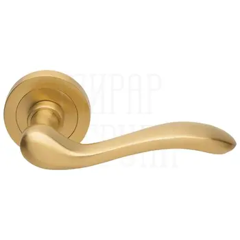 Дверные ручки на розетке Morelli Luxury 'Erica' матовое золото