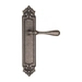 Дверная ручка Fratelli Cattini 'RETRO' на планке PL96, античное серебро