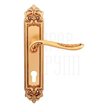 Дверная ручка на планке Melodia 285/229 'Daisy' французское золото (cyl)