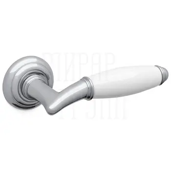 Дверная ручка на розетке Mandelli 'Melody' 1201 полированный хром