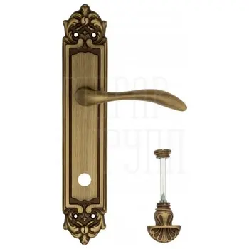 Дверная ручка Venezia 'ALESSANDRA' на планке PL96 матовая бронза (wc-4)