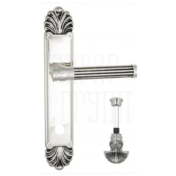 Дверная ручка Venezia 'IMPERO' на планке PL87 натуральное серебро (wc-4)