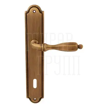 Дверная ручка на планке Melodia 298/458 'Camilla' матовая бронза (key)