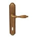 Дверная ручка на планке Melodia 298/458 'Camilla', матовая бронза (key)