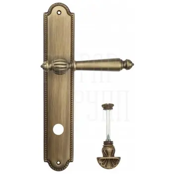 Дверная ручка Venezia 'PELLESTRINA' на планке PL98 матовая бронза (wc-4)