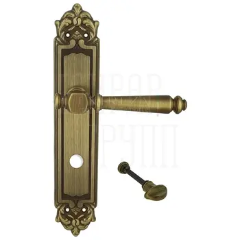 Дверная ручка Extreza 'VERONIKA' (Вероника) 325 на планке PL02 матовая бронза (WC)