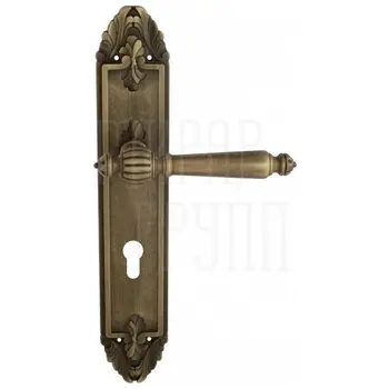 Дверная ручка Venezia 'PELLESTRINA' на планке PL90 матовая бронза (cyl)