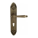 Дверная ручка Venezia 'PELLESTRINA' на планке PL90, матовая бронза (cyl)