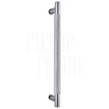 Ручка дверная скоба Extreza Hi-Tech 'TUBA' (Туба) 126 350 мм (300 мм) полированный хром