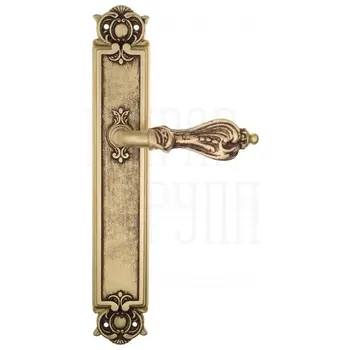 Дверная ручка Venezia 'FLORENCE' на планке PL97 французское золото