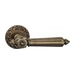 Дверная ручка на розетке Venezia "CASTELLO" D4, матовая бронза