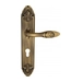 Дверная ручка Venezia "CASANOVA" на планке PL90, матовая бронза (cyl)