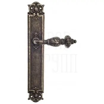 Дверная ручка Venezia 'LUCRECIA' на планке PL97 античная бронза