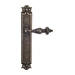 Дверная ручка Venezia 'LUCRECIA' на планке PL97, античная бронза