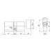 Цилиндровый механизм Fuaro (Фуаро) (200 ZM/110) 2000ZM Knob 110 (45+10+55) с вертушкой, схема
