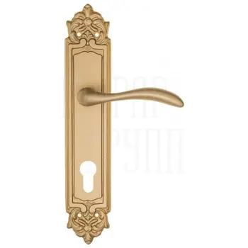 Дверная ручка Fratelli Cattini 'LUCCIA' на планке PL96 матовая латунь (cyl)