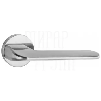 Дверные ручки Renz (Ренц) 'Мерано' INDH 319-06 на круглой розетке матовый никель