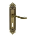 Дверная ручка Extreza "TOLEDO" (Толедо) 323 на планке PL02, матовая бронза (cab) (KEY)