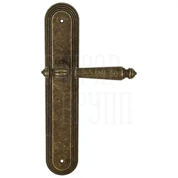 Дверная ручка Extreza 'DANIEL' (Даниел) 308 на планке PL05 античная бронза