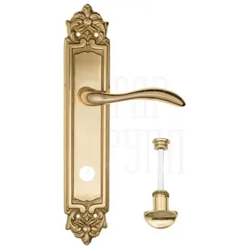 Дверная ручка Fratelli Cattini 'LUCCIA' на планке PL96 полированная латунь (wc-2)
