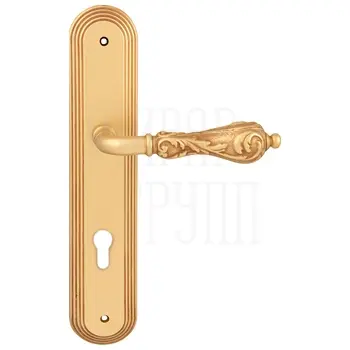 Дверная ручка на планке Melodia 229/235 'Libra' французское золото (cyl)