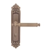Дверная ручка на планке Melodia 353/229 'Regina', матовая бронза (wc)