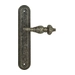 Дверная ручка Extreza "TESLA" (Тесла) 315 на планке PL05, античное серебро