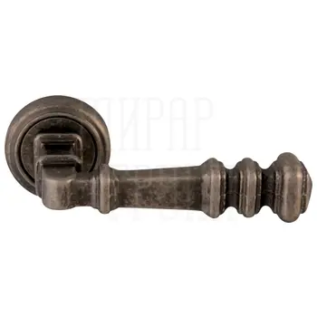 Дверная ручка на розетке Melodia 299 V 'Zara' античное серебро